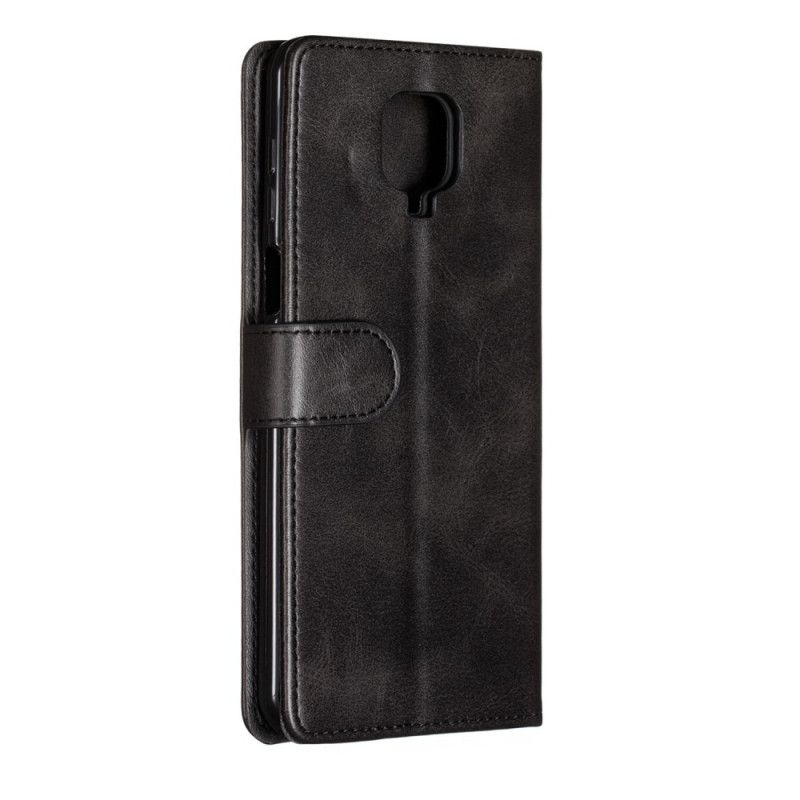 Flip Cover Læder for Xiaomi Redmi Note 9S / Note 9 Pro Sort Rem Ydeevne