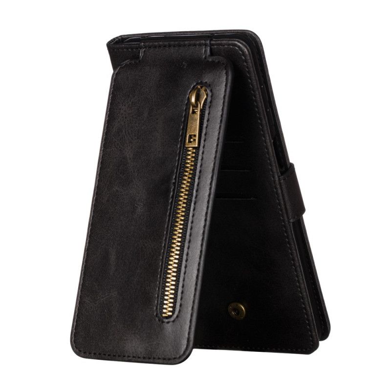 Flip Cover Læder for Xiaomi Redmi Note 9S / Note 9 Pro Sort Rem Ydeevne