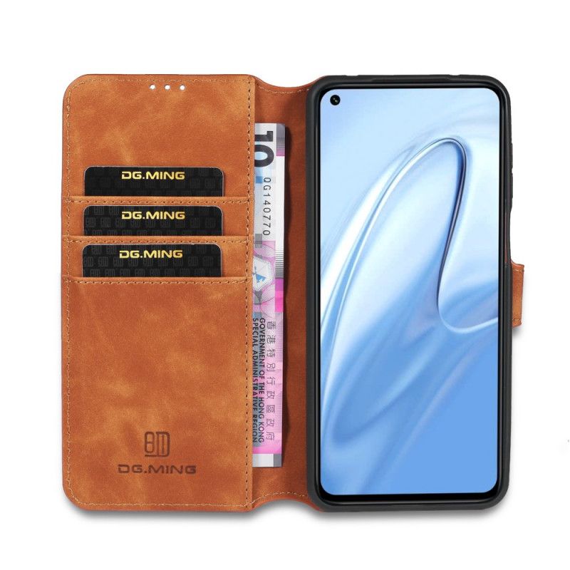 Flip Cover Læder for Xiaomi Redmi Note 9S / Note 9 Pro Sort Retro Dg.Ming