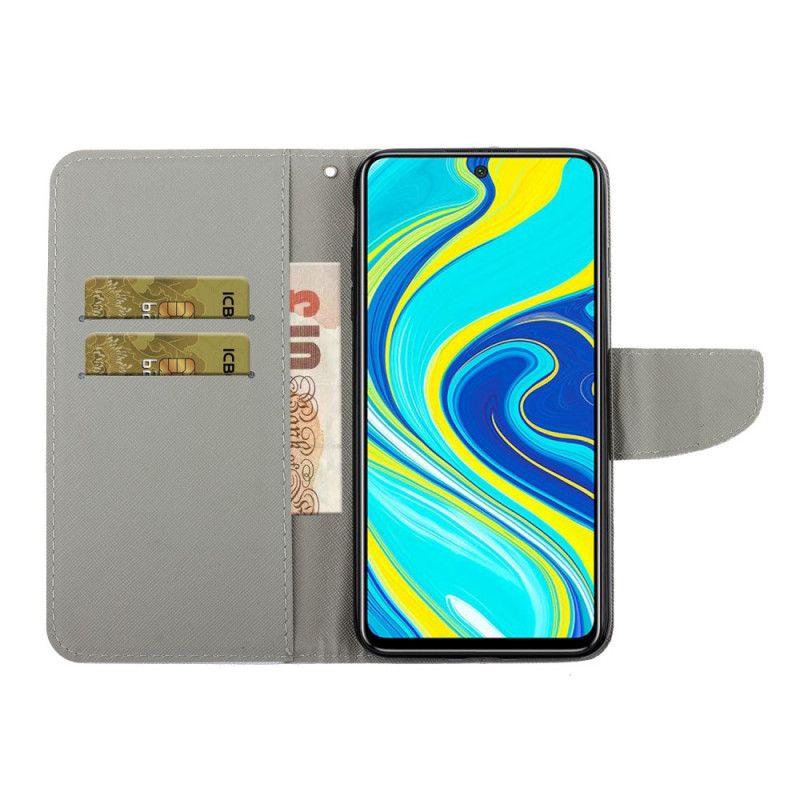 Flip Cover Læder Xiaomi Redmi Note 9S / Note 9 Pro G-Streng