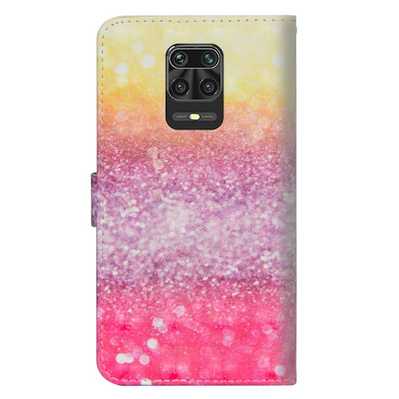 Flip Cover Læder Xiaomi Redmi Note 9S / Note 9 Pro Glitrende Gradient Original