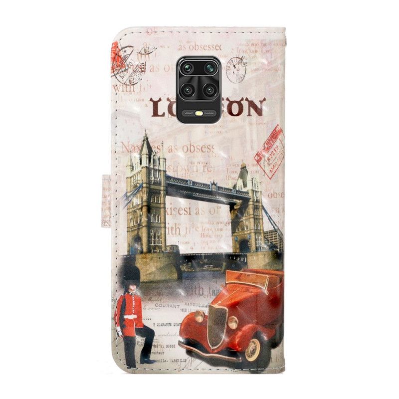 Flip Cover Læder Xiaomi Redmi Note 9S / Note 9 Pro London Tur