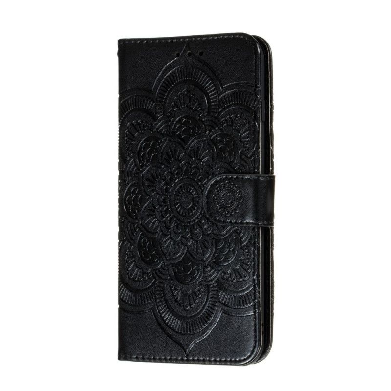 Flip Cover Læder Xiaomi Redmi Note 9S / Note 9 Pro Sort Fuld Mandala