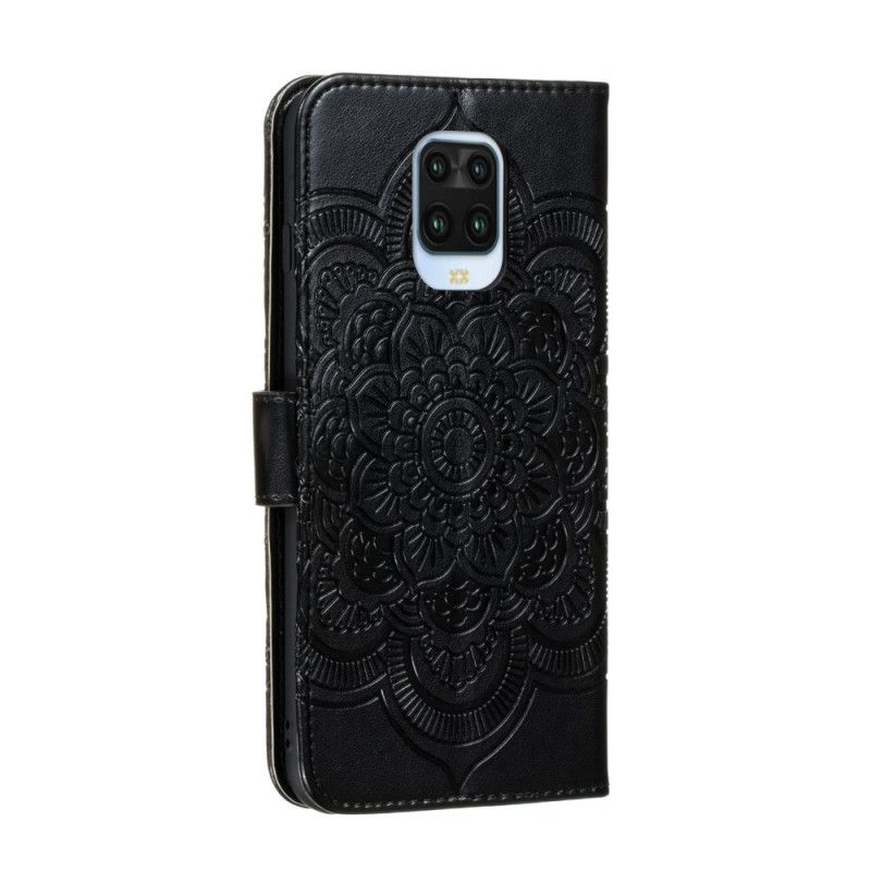 Flip Cover Læder Xiaomi Redmi Note 9S / Note 9 Pro Sort Fuld Mandala