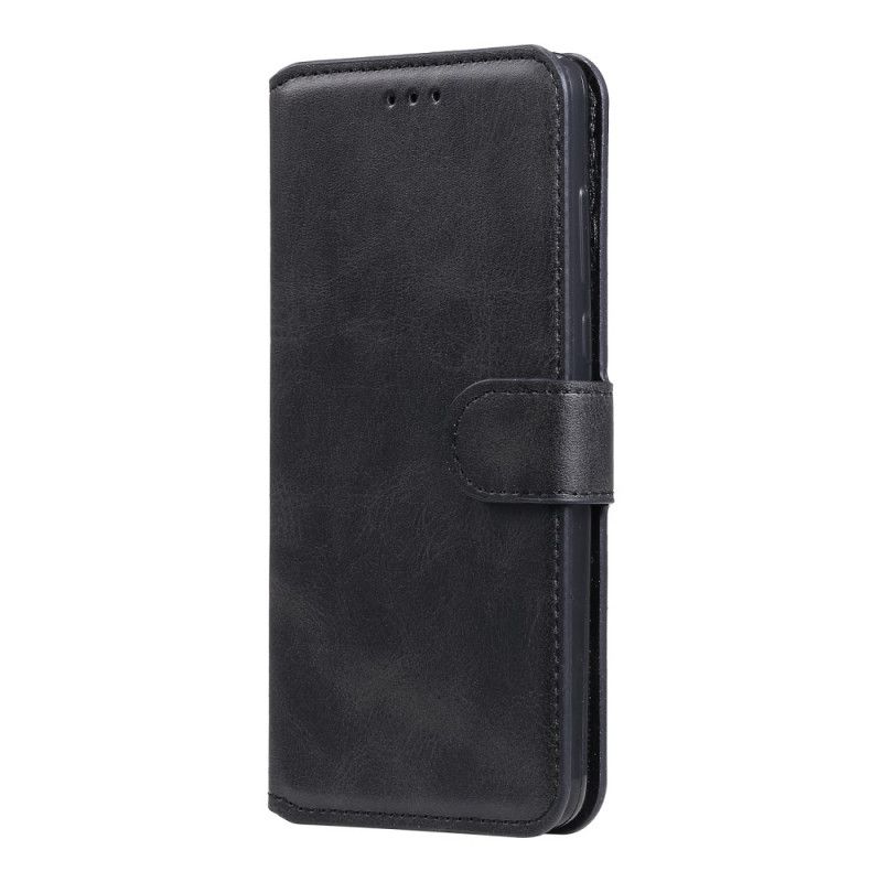 Flip Cover Læder Xiaomi Redmi Note 9S / Note 9 Pro Sort Klassisk Læderstil Original