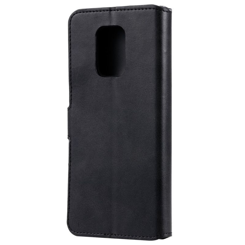 Flip Cover Læder Xiaomi Redmi Note 9S / Note 9 Pro Sort Klassisk Læderstil Original