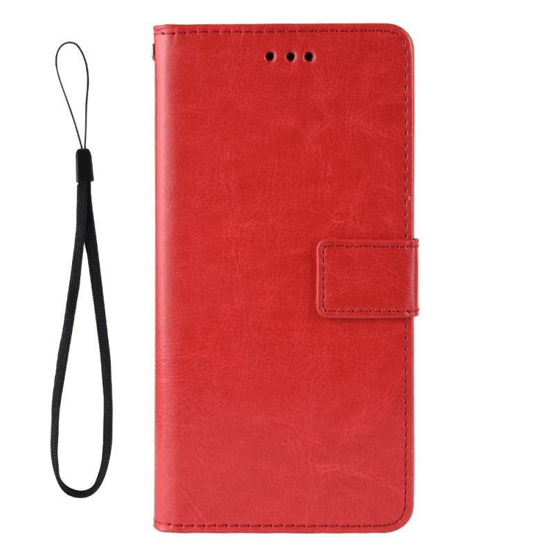 Flip Cover Læder Xiaomi Redmi Note 9S / Note 9 Pro Sort Prangende Kunstlæder