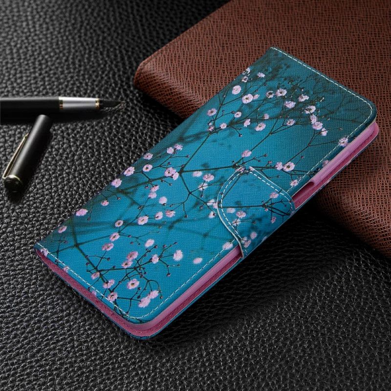 Flip Cover Xiaomi Redmi Note 9S / Note 9 Pro Blomstrende Træ