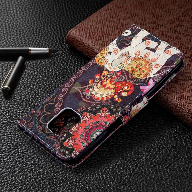 Flip Cover Xiaomi Redmi Note 9S / Note 9 Pro Mobilcover Indiske Elefanter