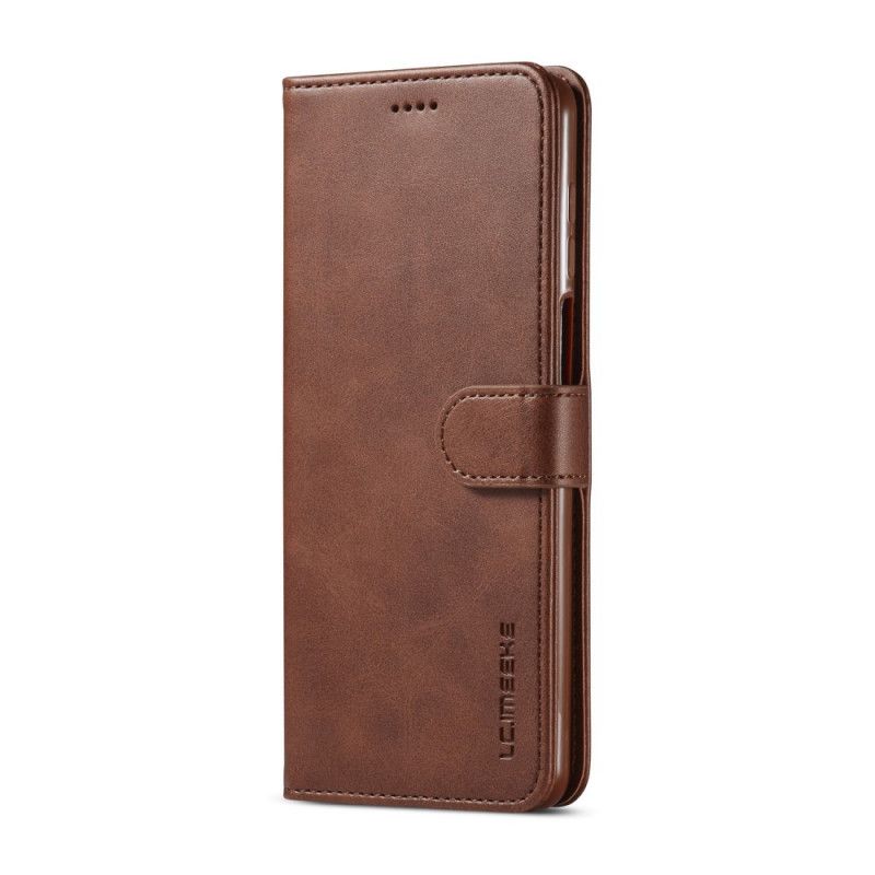 Flip Cover Xiaomi Redmi Note 9S / Note 9 Pro Sort Lc.Imeeke Lædereffekt