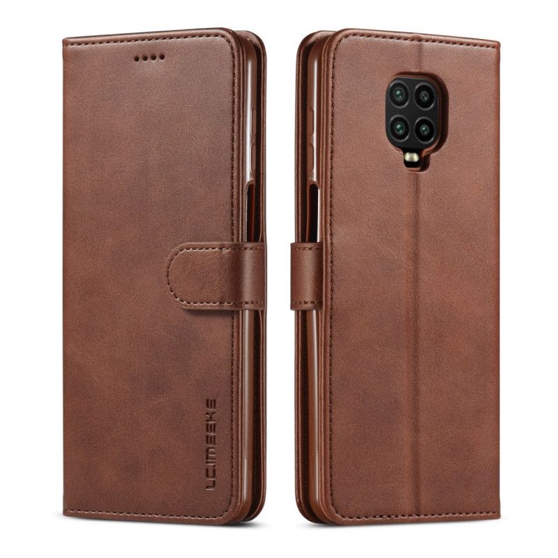 Flip Cover Xiaomi Redmi Note 9S / Note 9 Pro Sort Lc.Imeeke Lædereffekt