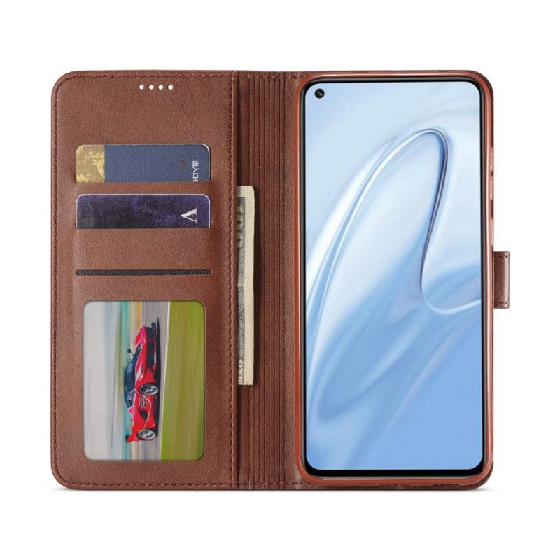 Flip Cover Xiaomi Redmi Note 9S / Note 9 Pro Sort Lc.Imeeke Lædereffekt