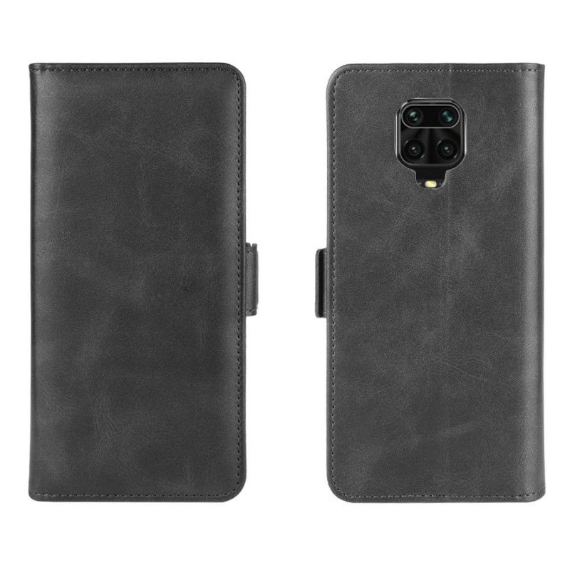 Flip Cover Xiaomi Redmi Note 9S / Note 9 Pro Sort Mobilcover Dobbelt Flap