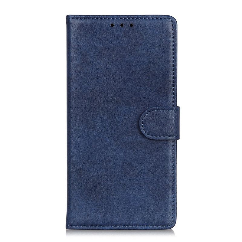 Flip Cover Xiaomi Redmi Note 9S / Note 9 Pro Sort Retro Mat Læder Effekt