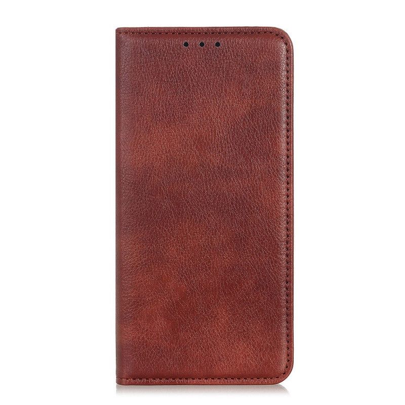 Læder Cover for Xiaomi Redmi Note 9S / Note 9 Pro Sort Elegant Split Læder