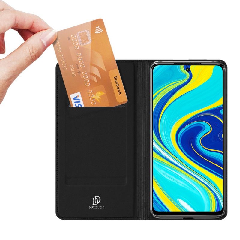 Læder Cover Xiaomi Redmi Note 9S / Note 9 Pro Sort Dux Ducis