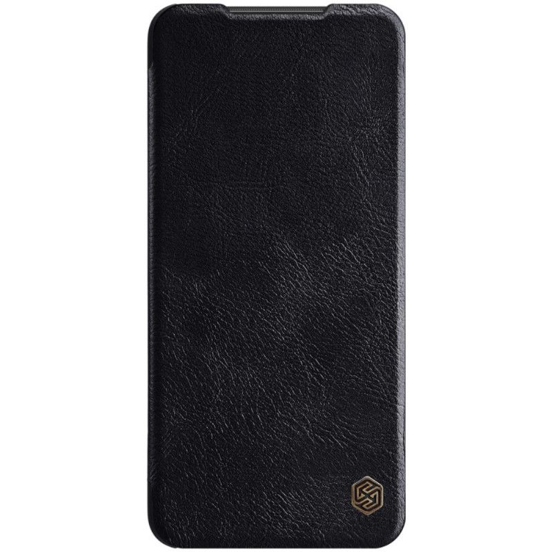 Læder Cover Xiaomi Redmi Note 9S / Note 9 Pro Sort Nillkin Qin-Serie