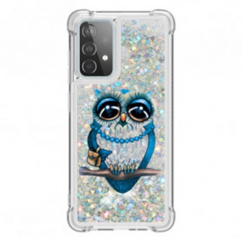 Mobilcover Samsung Galaxy A52 4G / A52 5G / A52s 5G Miss Owl Pailletter