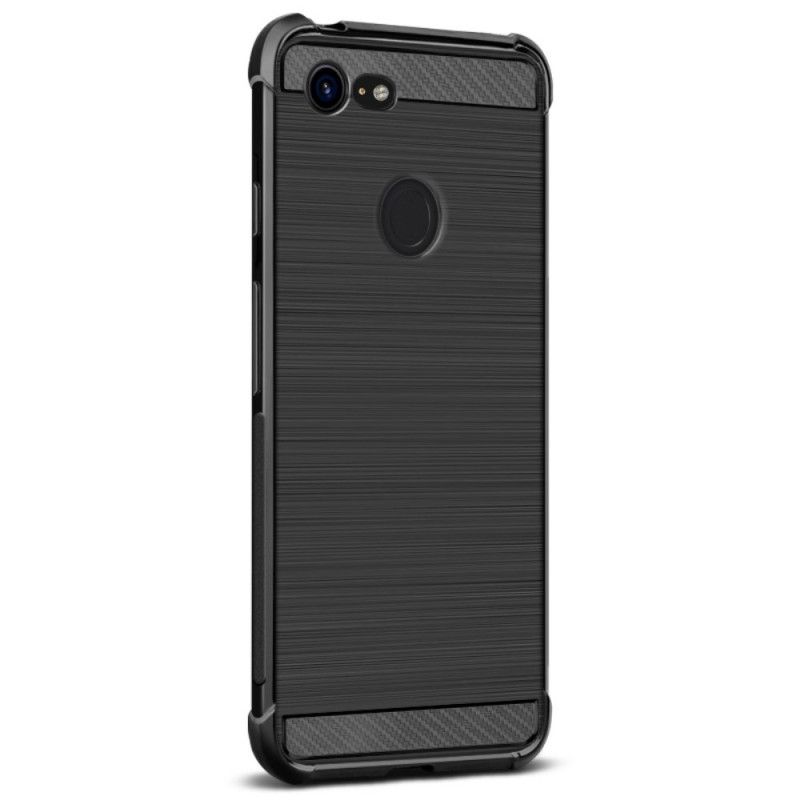 Cover Google Pixel 3 XL Mobilcover Imak Børstet Kulfiber