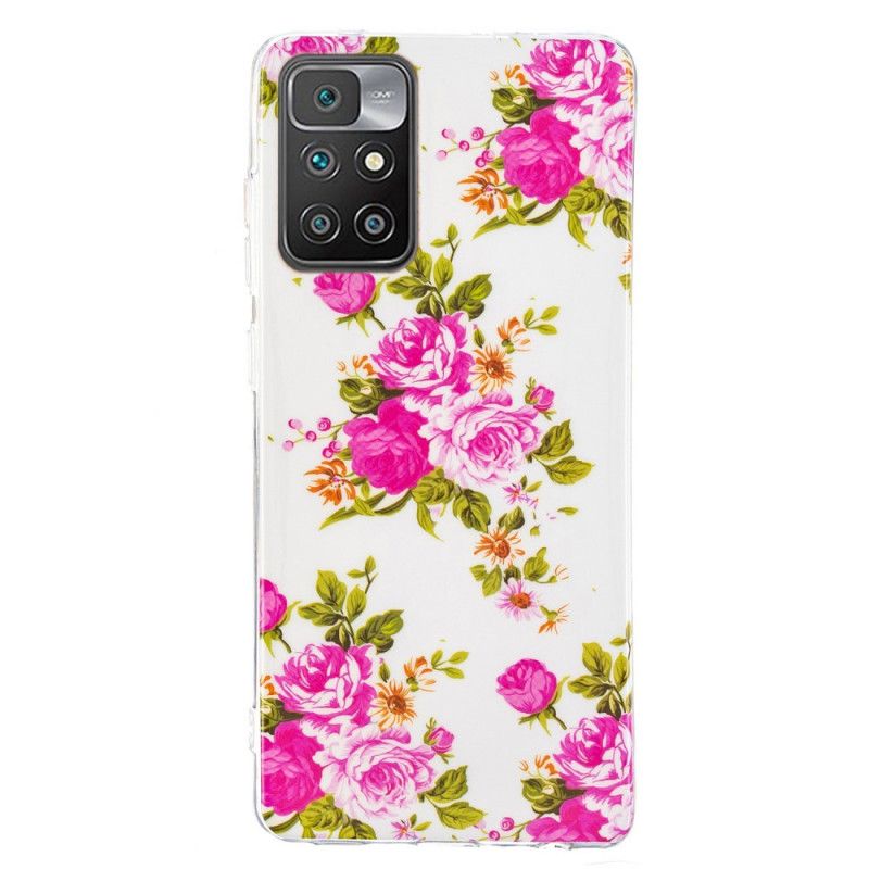 Cover Til Xiaomi Redmi 10 Fluorescerende Liberty-blomster