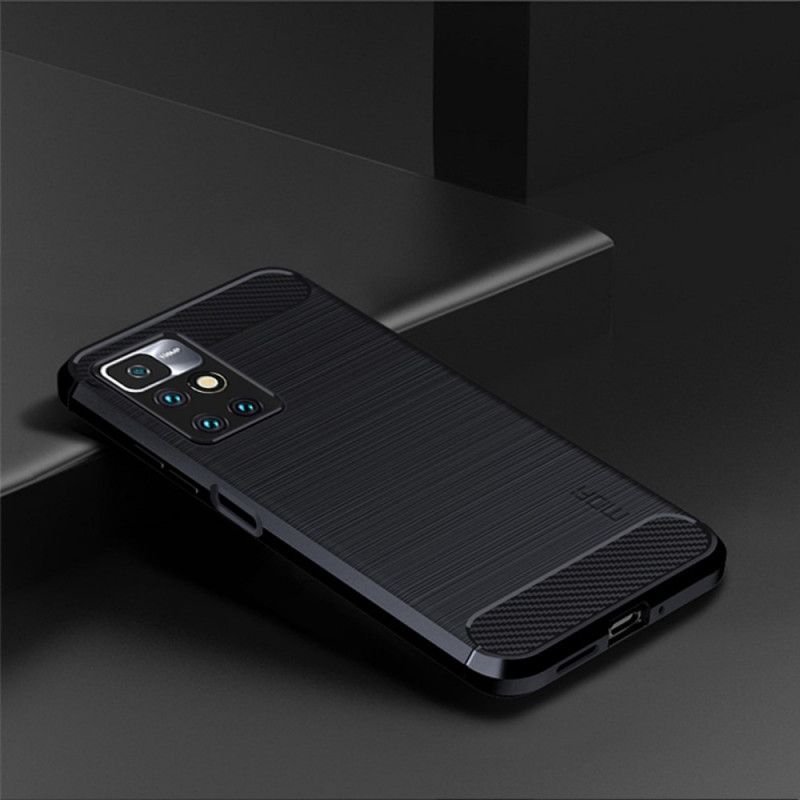 Cover Xiaomi Redmi 10 Børstet Carbon Fiber Mofi