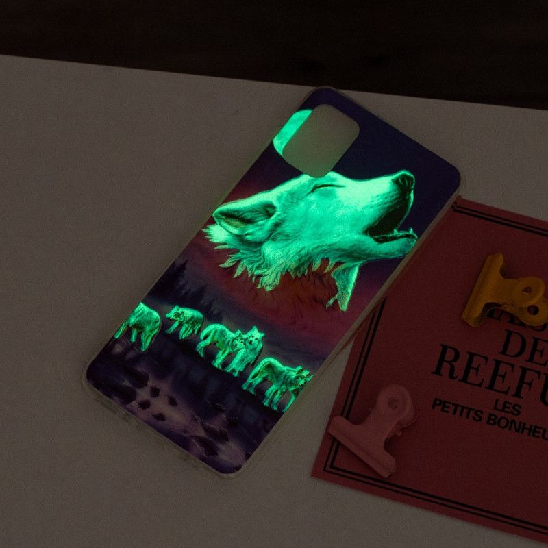 Cover Xiaomi Redmi 10 Fluorescerende Wolf