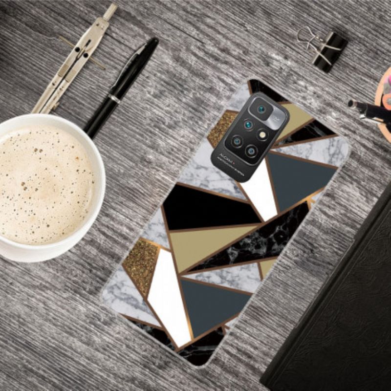 Cover Xiaomi Redmi 10 Marmorgeometri