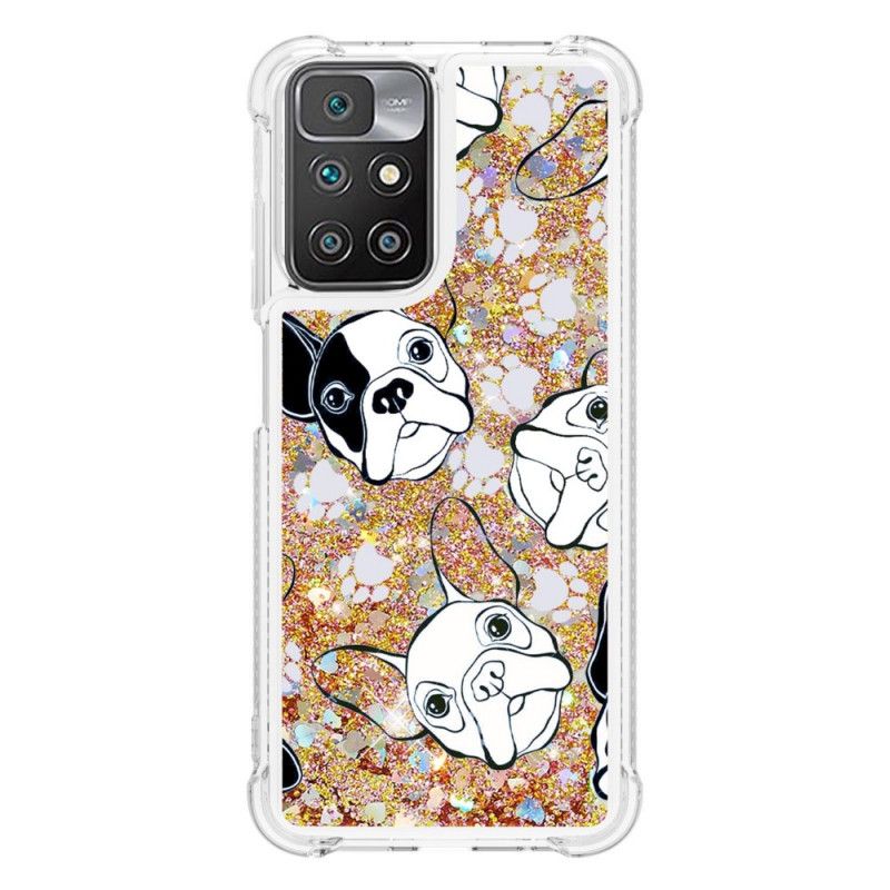 Cover Xiaomi Redmi 10 Mr Hunde Pailletter