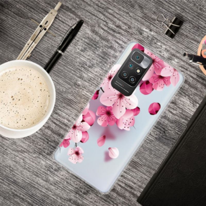 Cover Xiaomi Redmi 10 Små Lyserøde Blomster