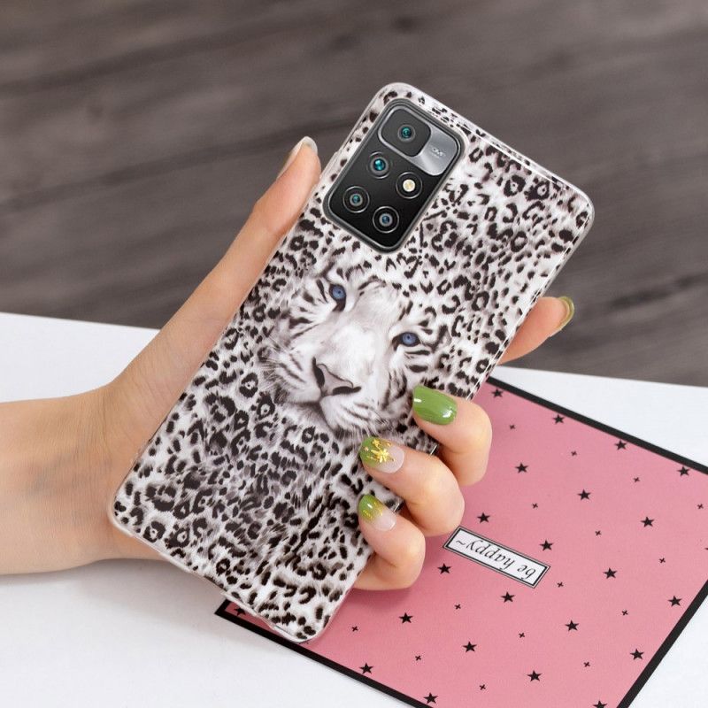 Cover Xiaomi Redmi 10 Telefon Etui Fluorescerende Leopard