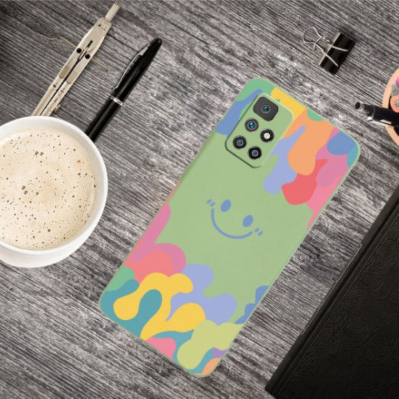 Cover Xiaomi Redmi 10 Telefon Etui Smilende Ansigt