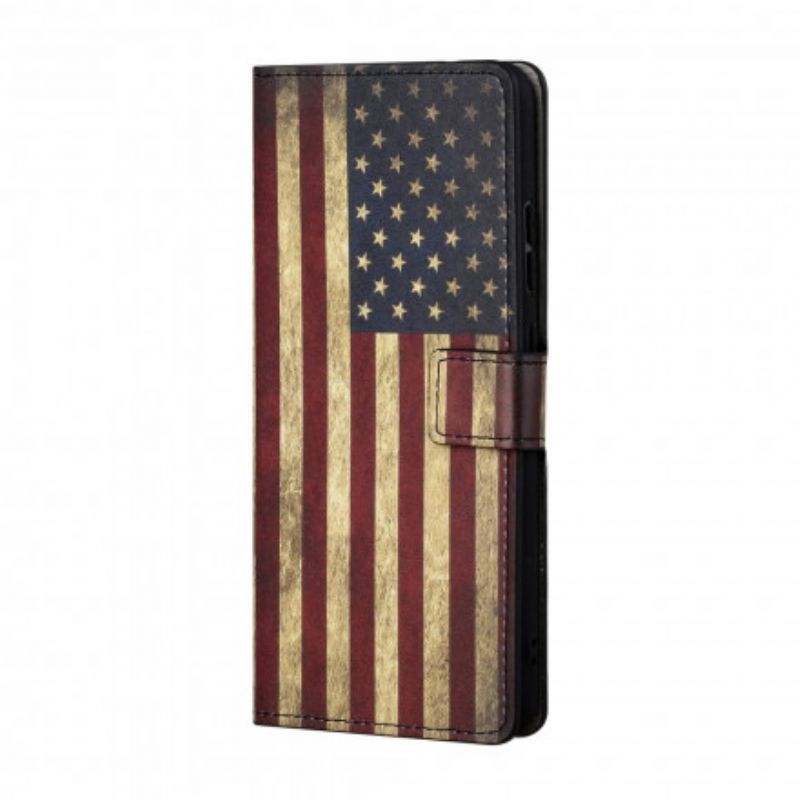 Flip Cover Til Xiaomi Redmi 10 Amerikansk Flag