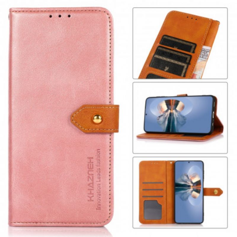 Flip Cover Til Xiaomi Redmi 10 Med Khazneh-strop