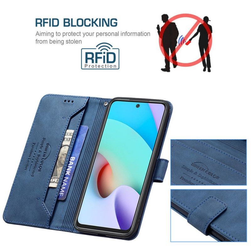 Flip Cover Til Xiaomi Redmi 10 Rfid Binfen Farve