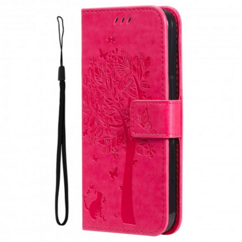 Flip Cover Til Xiaomi Redmi 10 Tree And Thong Cat