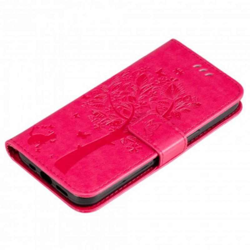 Flip Cover Til Xiaomi Redmi 10 Tree And Thong Cat