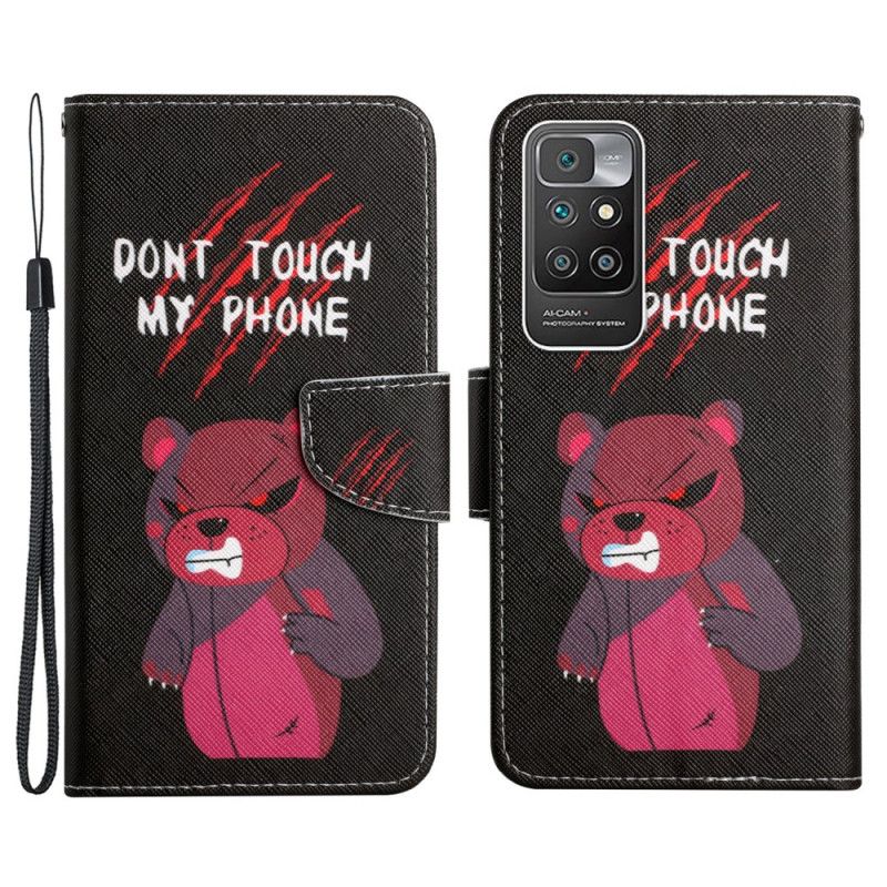 Flip Cover Xiaomi Redmi 10 Bear Rør Ikke Ved Min Telefon