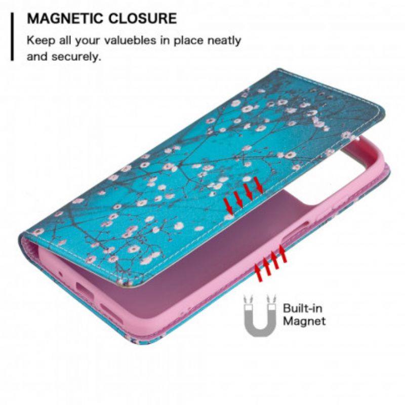 Flip Cover Xiaomi Redmi 10 Blomstrende Grene