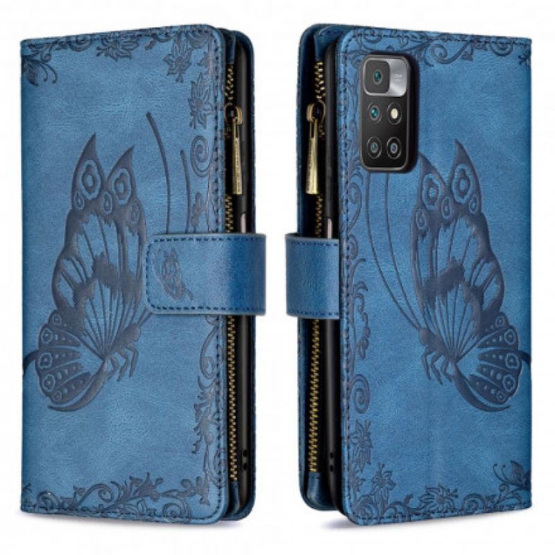 Flip Cover Xiaomi Redmi 10 Butterfly Barok Lynlåslomme