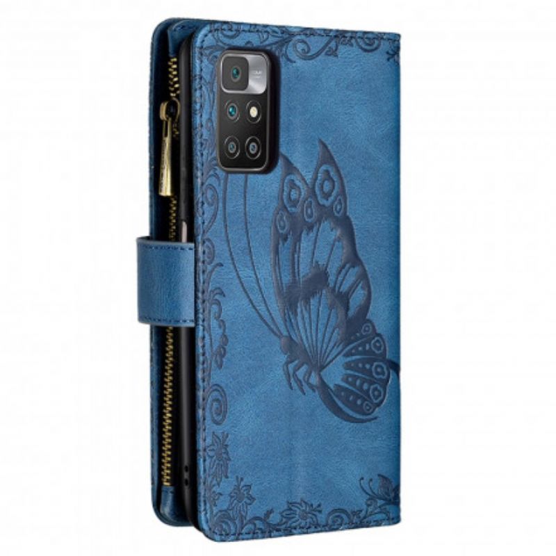 Flip Cover Xiaomi Redmi 10 Butterfly Barok Lynlåslomme