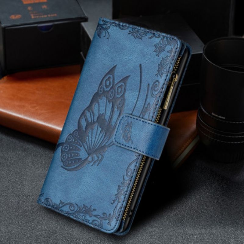 Flip Cover Xiaomi Redmi 10 Butterfly Barok Lynlåslomme