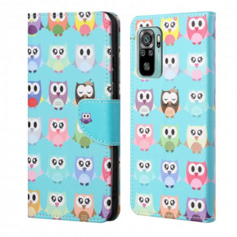 Flip Cover Xiaomi Redmi 10 Flere Ugler