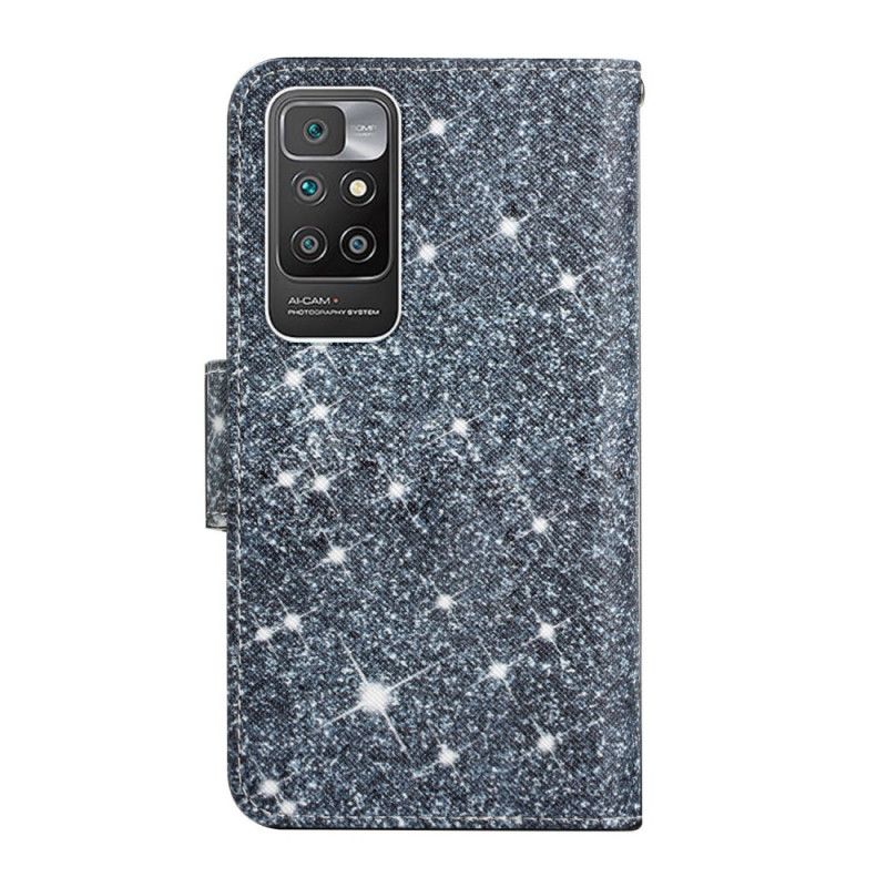 Flip Cover Xiaomi Redmi 10 Glitter Strappy