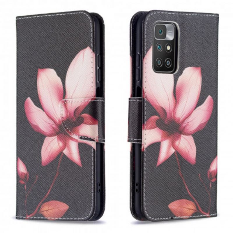 Flip Cover Xiaomi Redmi 10 Pink Blomst