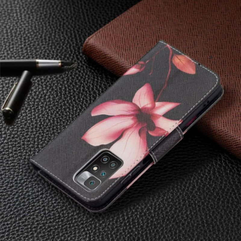 Flip Cover Xiaomi Redmi 10 Pink Blomst