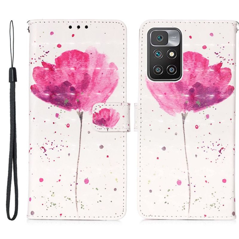 Flip Cover Xiaomi Redmi 10 Poppy Akvarel