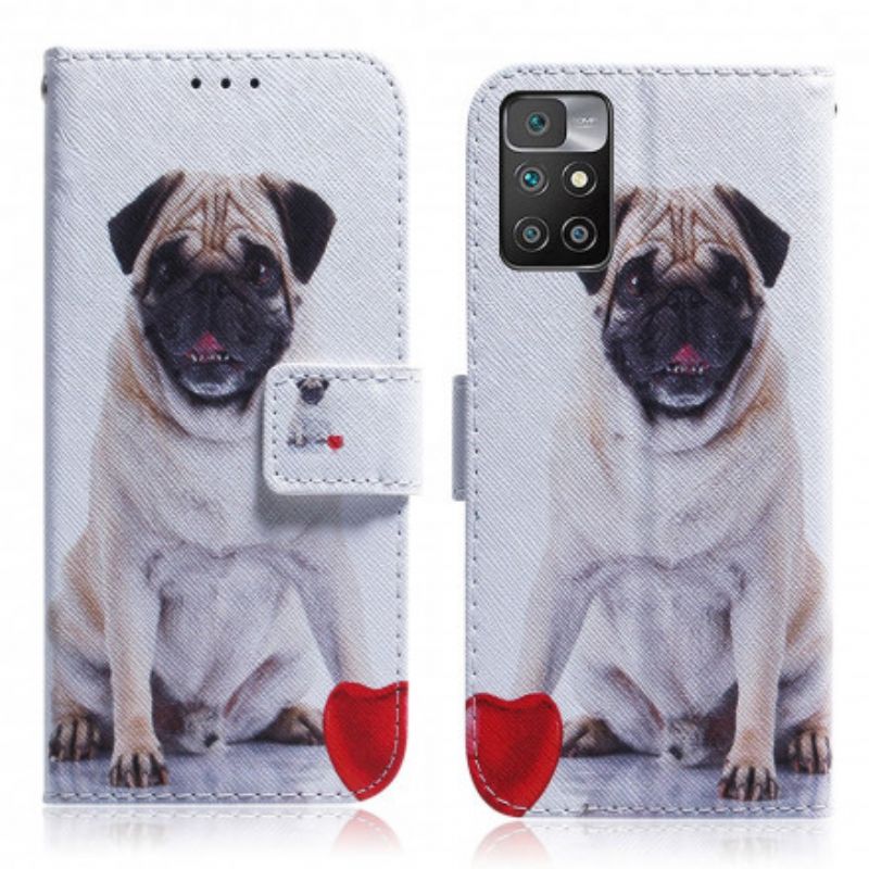 Flip Cover Xiaomi Redmi 10 Pug Dog