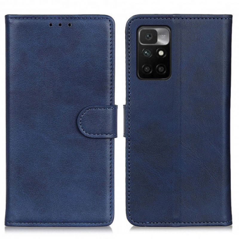 Flip Cover Xiaomi Redmi 10 Retro Mat Lædereffekt