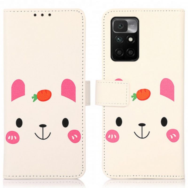 Flip Cover Xiaomi Redmi 10 Sjov Tegneserie