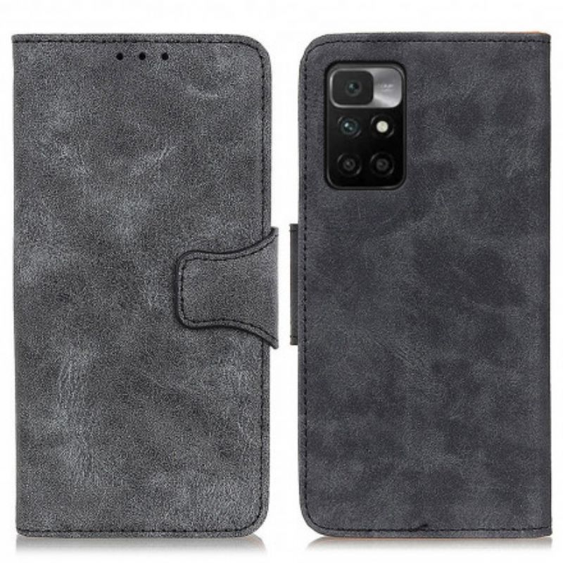 Flip Cover Xiaomi Redmi 10 Vintage Split Læder